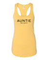 Auntie On Duty Spring &amp; Summer Collection Banana Cream Razor Back Tank