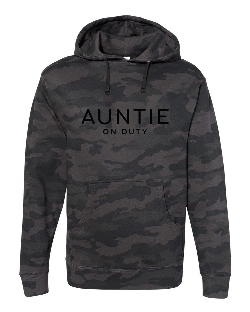 Auntie On Duty Forest Camo Hoodie