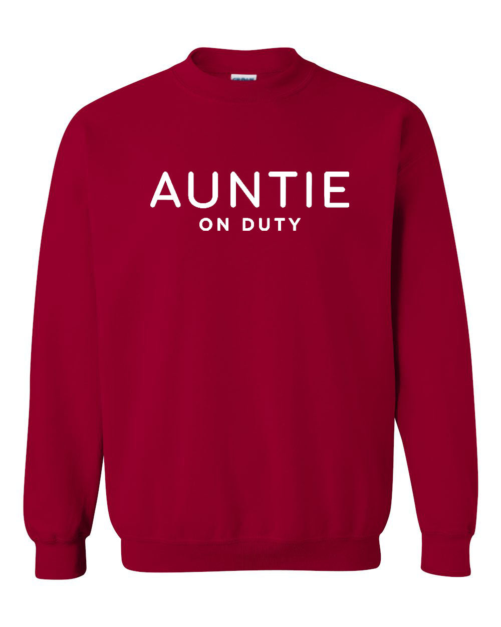 Auntie On Duty Cardinal Sweatshirt