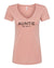 Auntie On Duty Barley Nude Collection Desert Pink V Neck T-Shirt