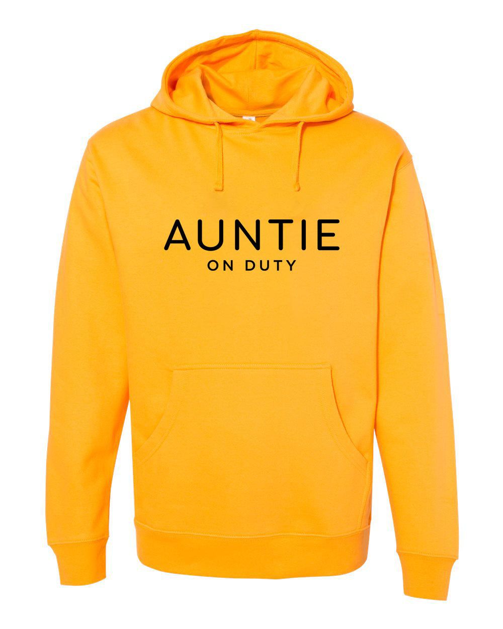 Auntie On Duty Spring &amp; Summer Collection Gold Hoodie