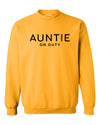 Auntie On Duty Gold Sweatshirt