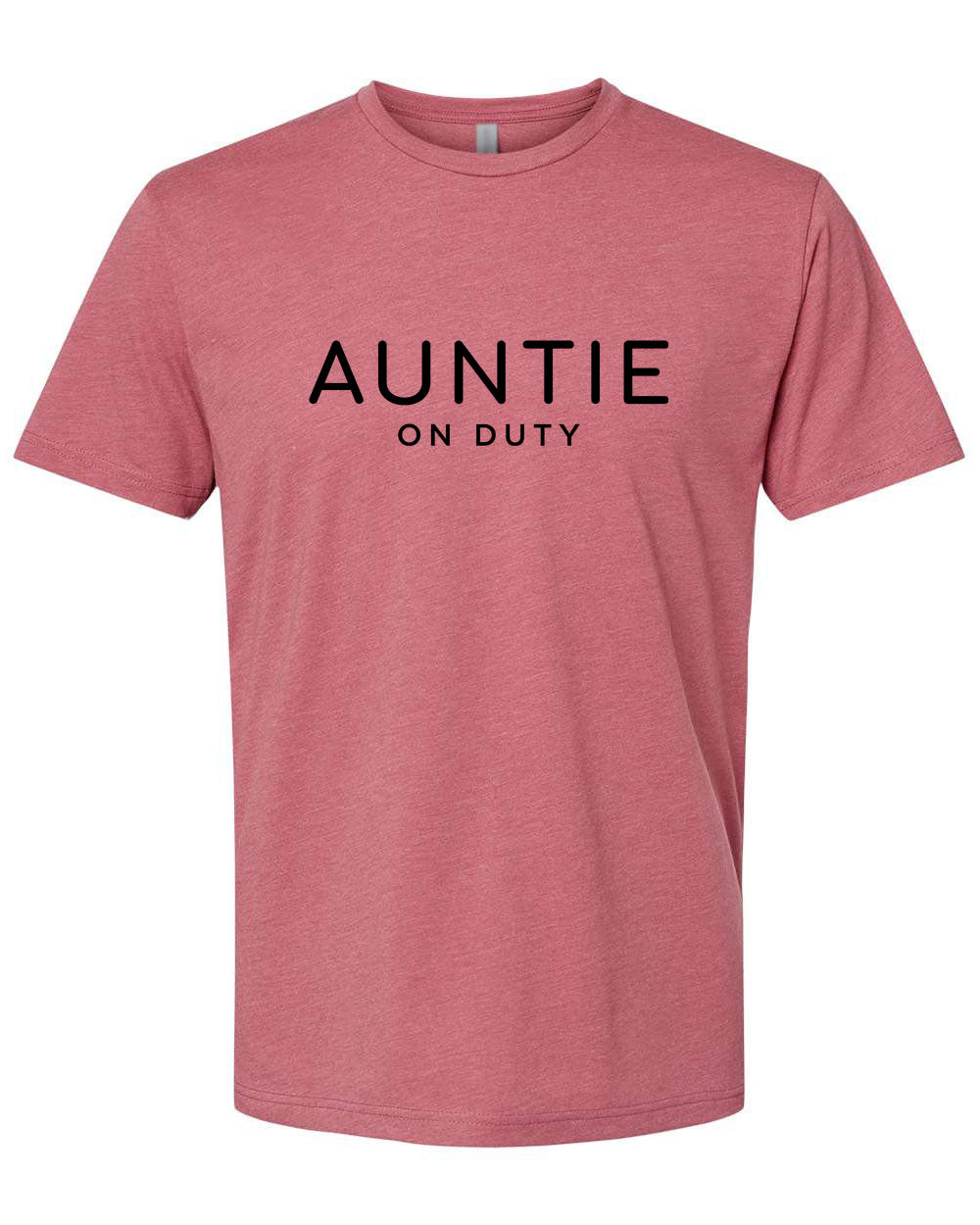 Auntie On Duty Heather Mauve T-Shirt