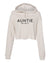 Auntie On Duty Barley Nude Collection Heather Dust Crop Hoodie