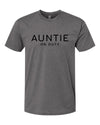 Auntie On Duty Heather Heavy Metal T-Shirt