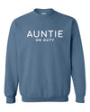 Auntie On Duty Spring &amp; Summer Collection Indigo Sweatshirt