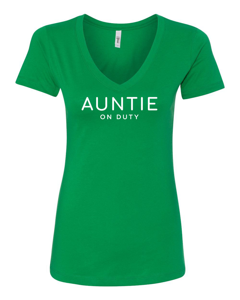 Auntie On Duty Spring & Summer Collection Lilac V Neck T-Shirt