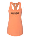 Auntie On Duty Spring &amp; Summer Collection Light Orange Razor Back Tank