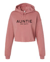 Auntie On Duty Spring &amp; Summer Collection Mauve Crop Hoodie