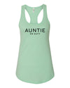 Auntie On Duty Mint Razor Back Tank