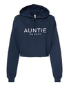 Auntie On Duty Spring &amp; Summer Collection Navy Crop Hoodie