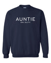 Auntie On Duty Navy Sweatshirt