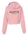 Auntie On Duty Pink Crop Hoodie