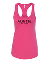 Auntie On Duty Raspberry Razor Back Tank