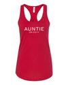 Auntie On Duty Red Razor Back Tank