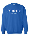 Auntie On Duty Royal Sweatshirt
