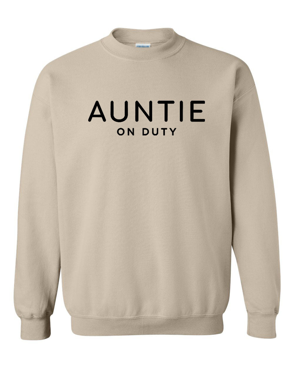 Auntie On Duty Soft Life Collection Sand Sweatshirt Hoodie