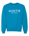 Auntie On Duty Sapphire Sweatshirt
