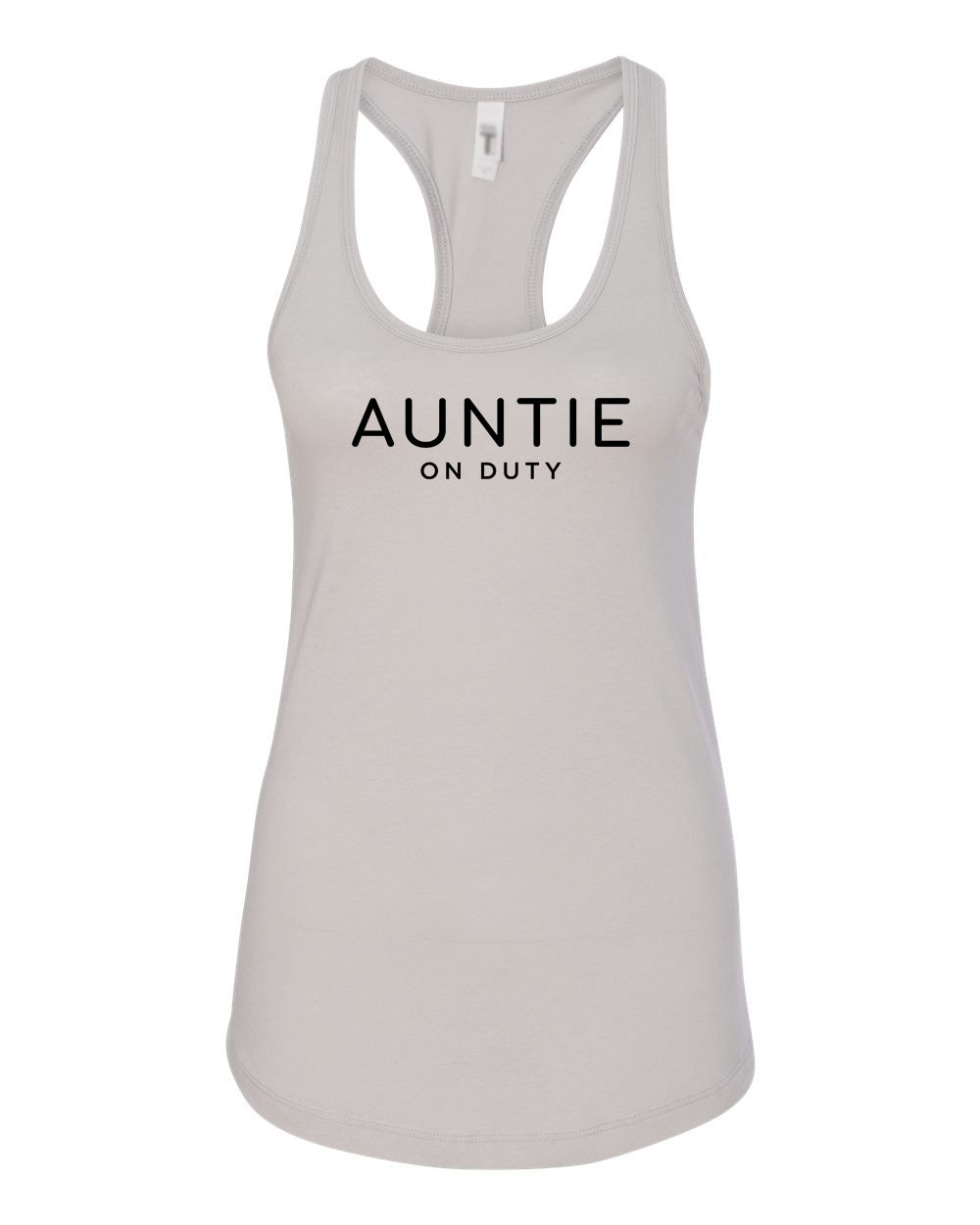 Auntie On Duty Spring & Summer Collection Antique Gold Razor Back Tank