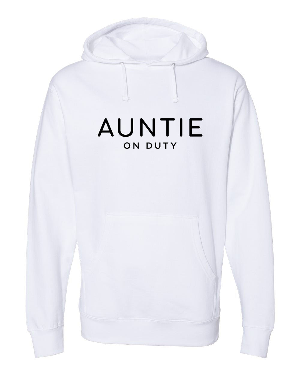 Auntie On Duty Spring &amp; Summer Collection White Hoodie