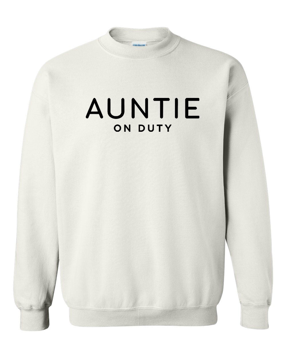 Auntie On Duty Spring &amp; Summer Collection White Sweatshirt